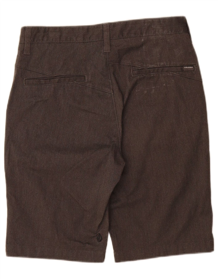 Volcom Mens Chino Shorts W28 Pequeno Algodão Cinza