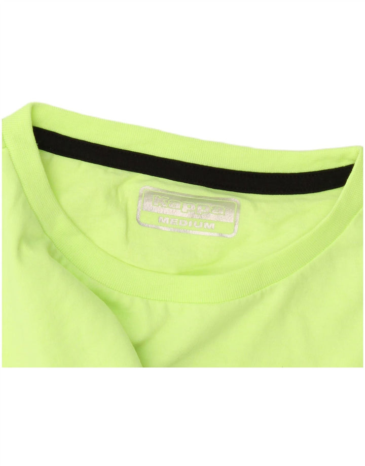Camiseta gráfica masculina Kappa Top verde médio
