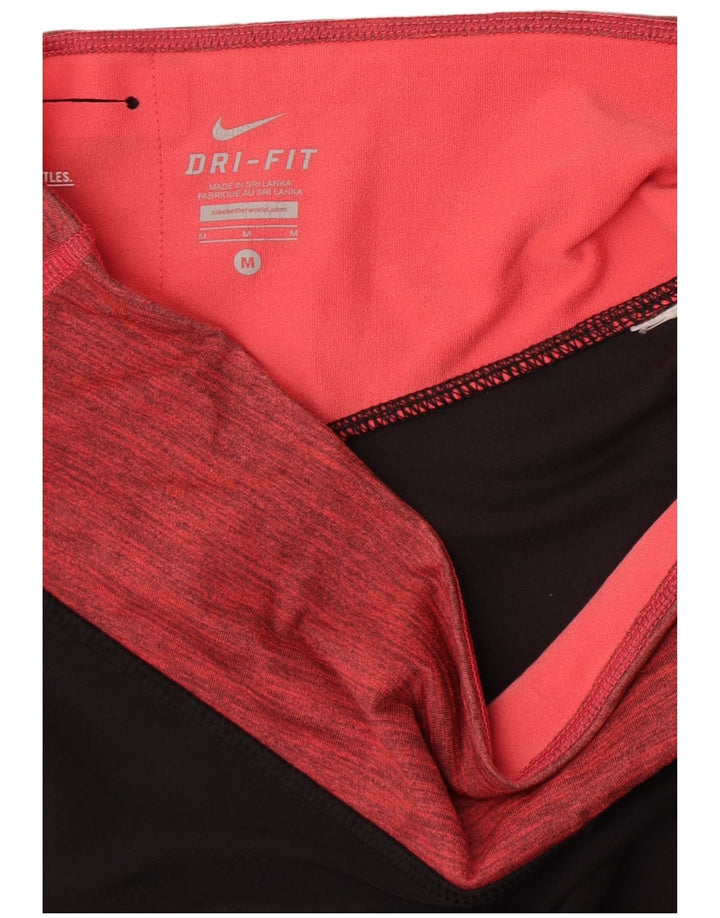 Leggings Nike Dri Fit Capri UK 14 Médio Preto Colourblock