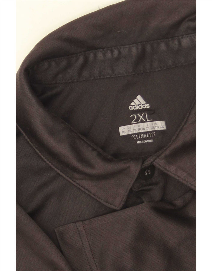 Camisa Polo Adidas Masculina Climalite 2XL Preta