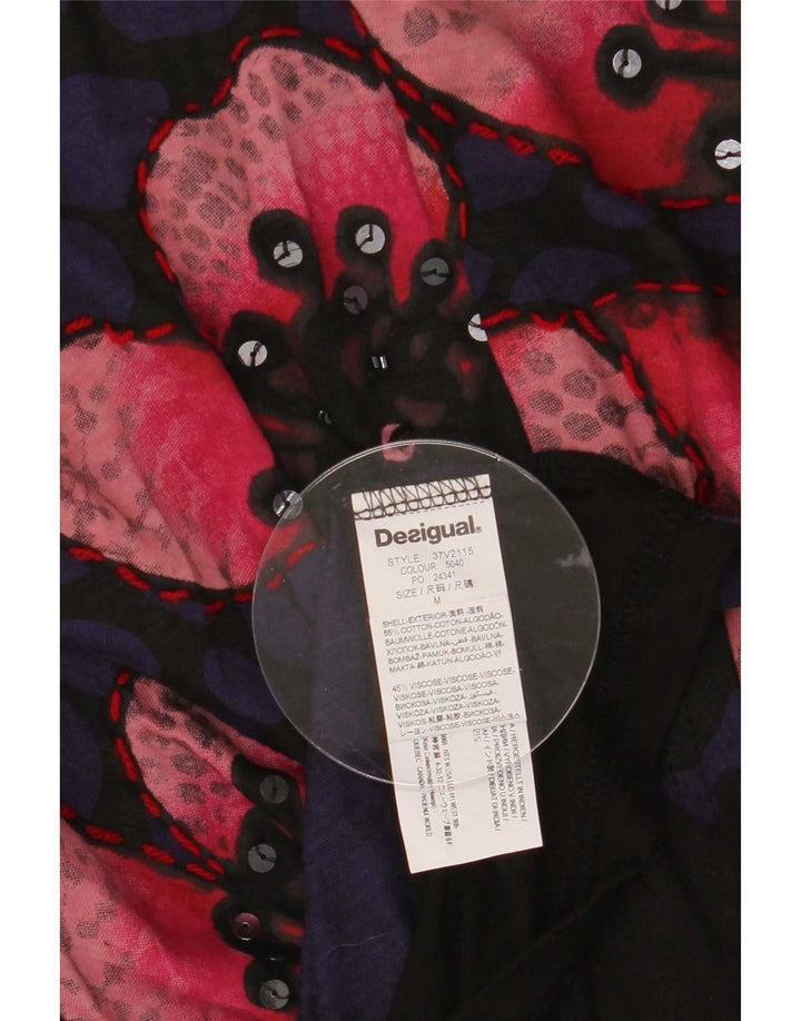 Vestido feminino Desigual com bainha com padrão abstrato Reino Unido 12 médio multicolorido