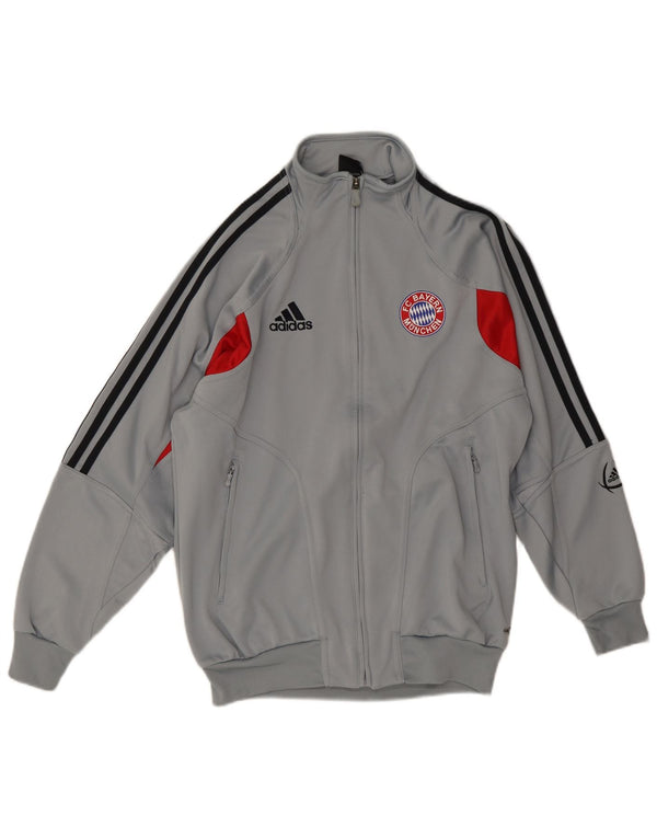 Adidas Meninos Graphic Tracksuit Top Jacket 15-16 Anos Cinza Colorblock