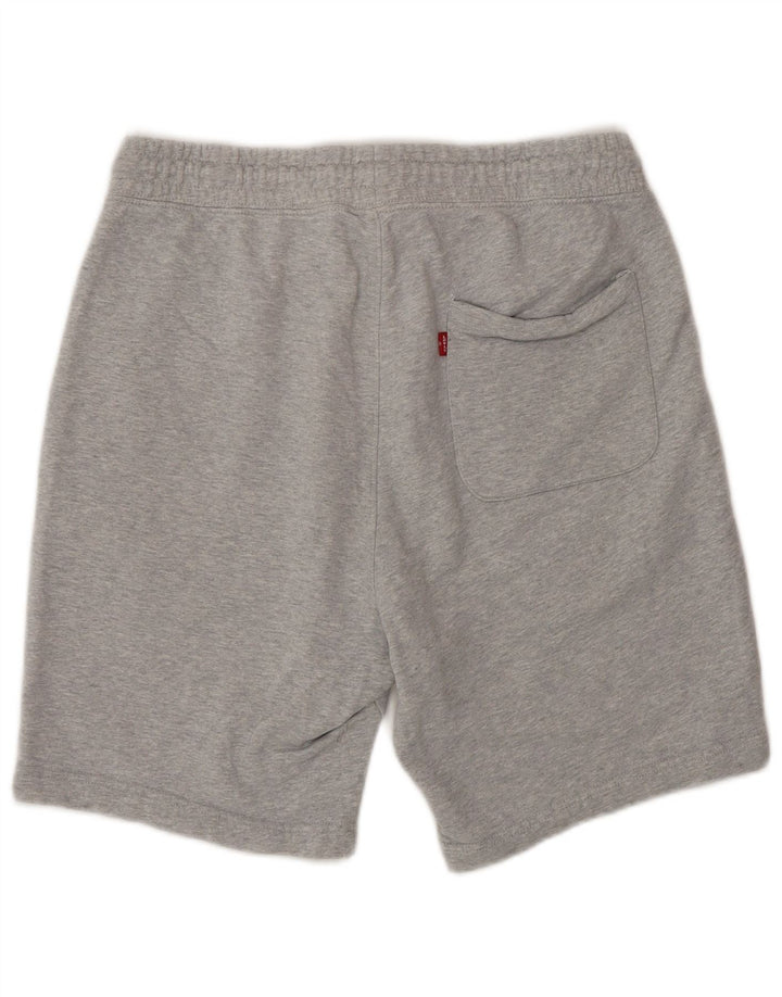 Shorts casual masculino Levi's pequeno W29 algodão cinza