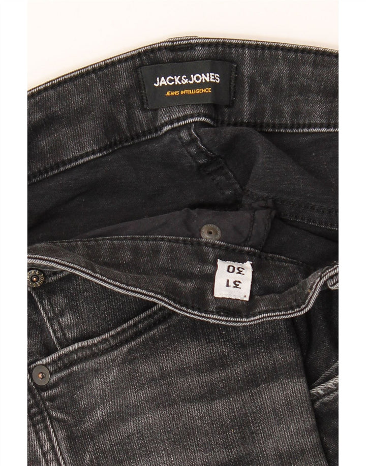 Jack & Jones Masculino GLENN Slim Jeans W31 L30 Cinza