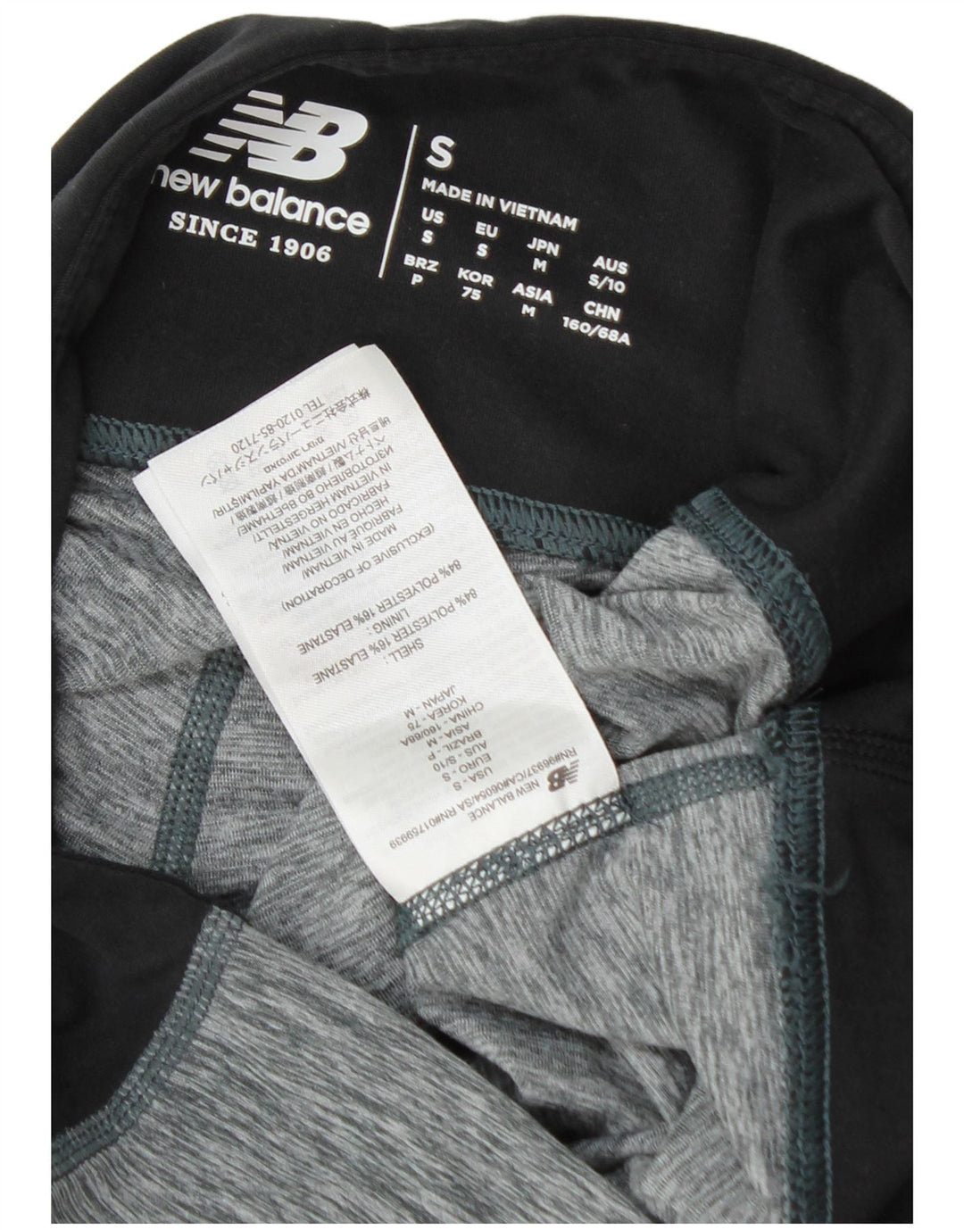 New Balance Womens Performance Capri Leggings Reino Unido 10 Pequeno Cinza Flecked