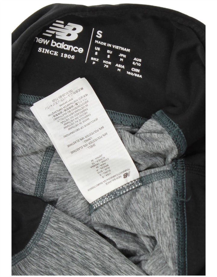New Balance Womens Performance Capri Leggings Reino Unido 10 Pequeno Cinza Flecked
