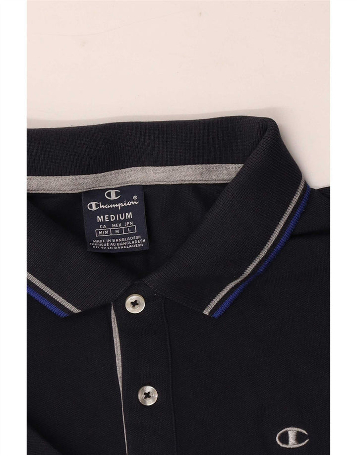 Camisa polo masculina Champion média azul marinho listrada