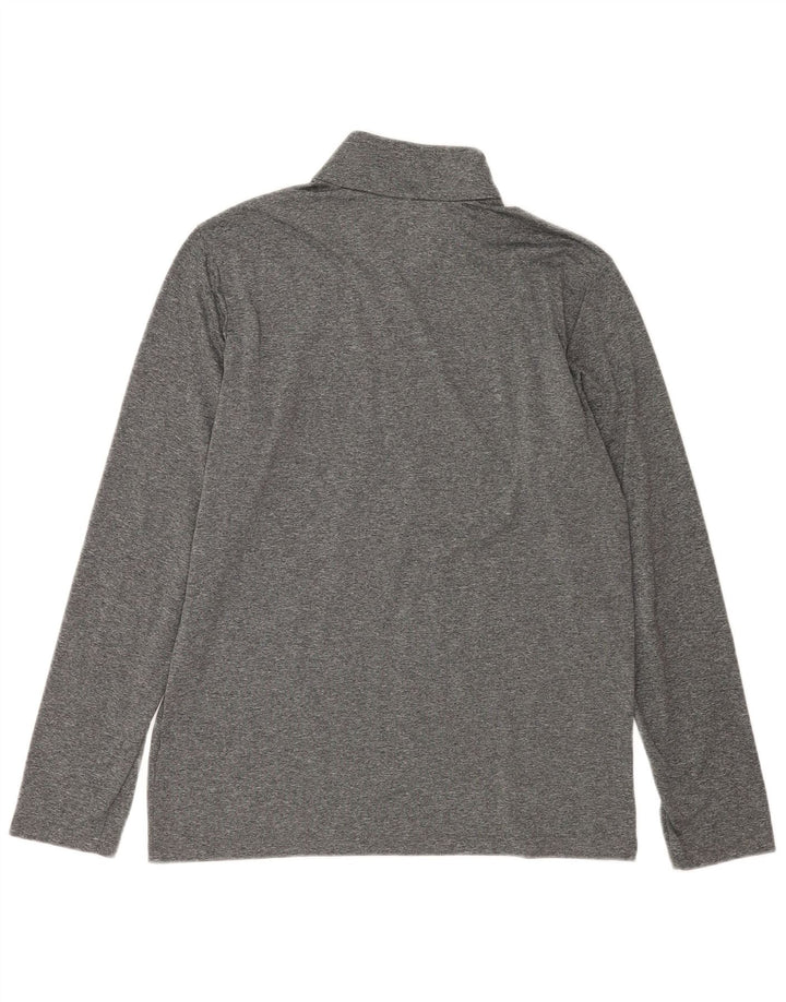 Macacão masculino Jack Wolfskin com zíper e gola alta Reino Unido 42 grande cinza