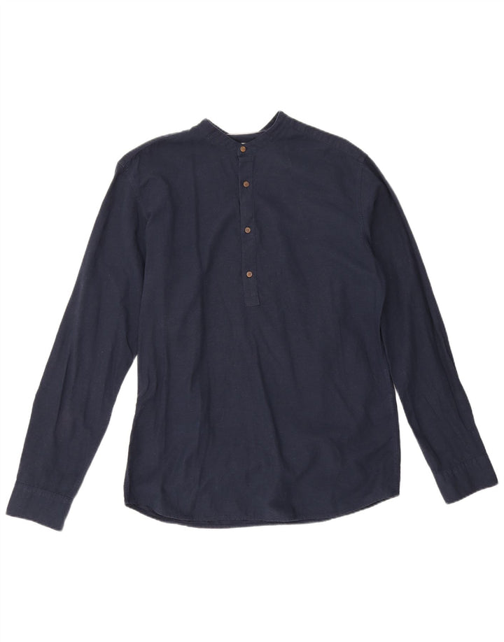 Camisa pulôver masculina Jack & Jones Slim Fit médio algodão azul marinho