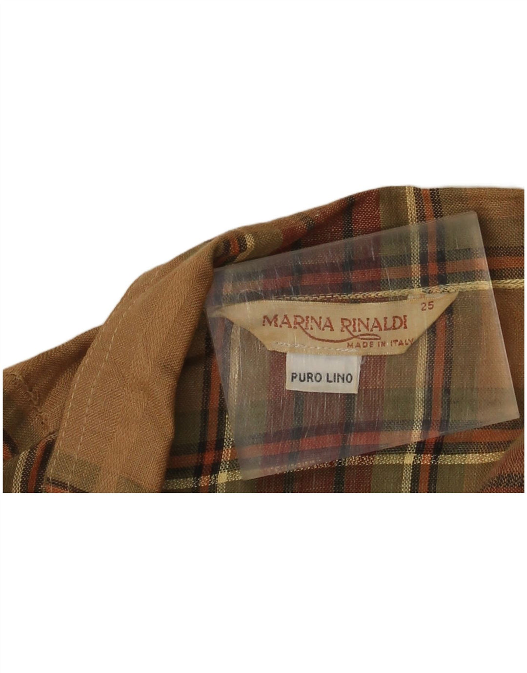 Jaqueta blazer feminina de 2 botões Marina Rinaldi tamanho 25 xadrez marrom grande