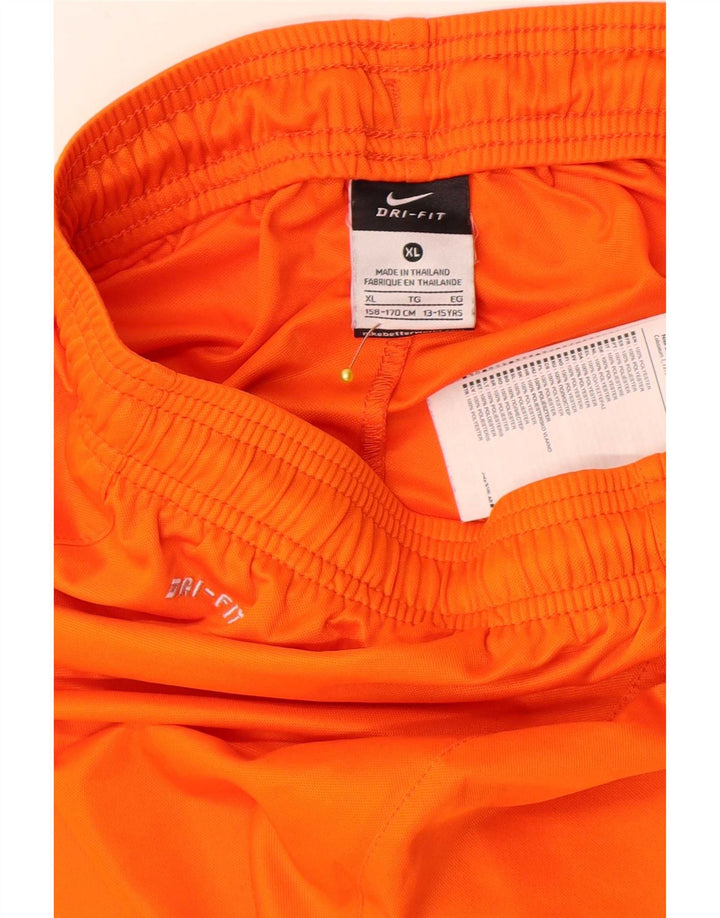 Shorts esportivos Nike Boys Dri Fit 13-14 anos XL laranja poliéster