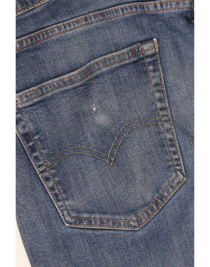 Levi's Masculino 502 Tapered Jeans W34 L34 Azul Algodão