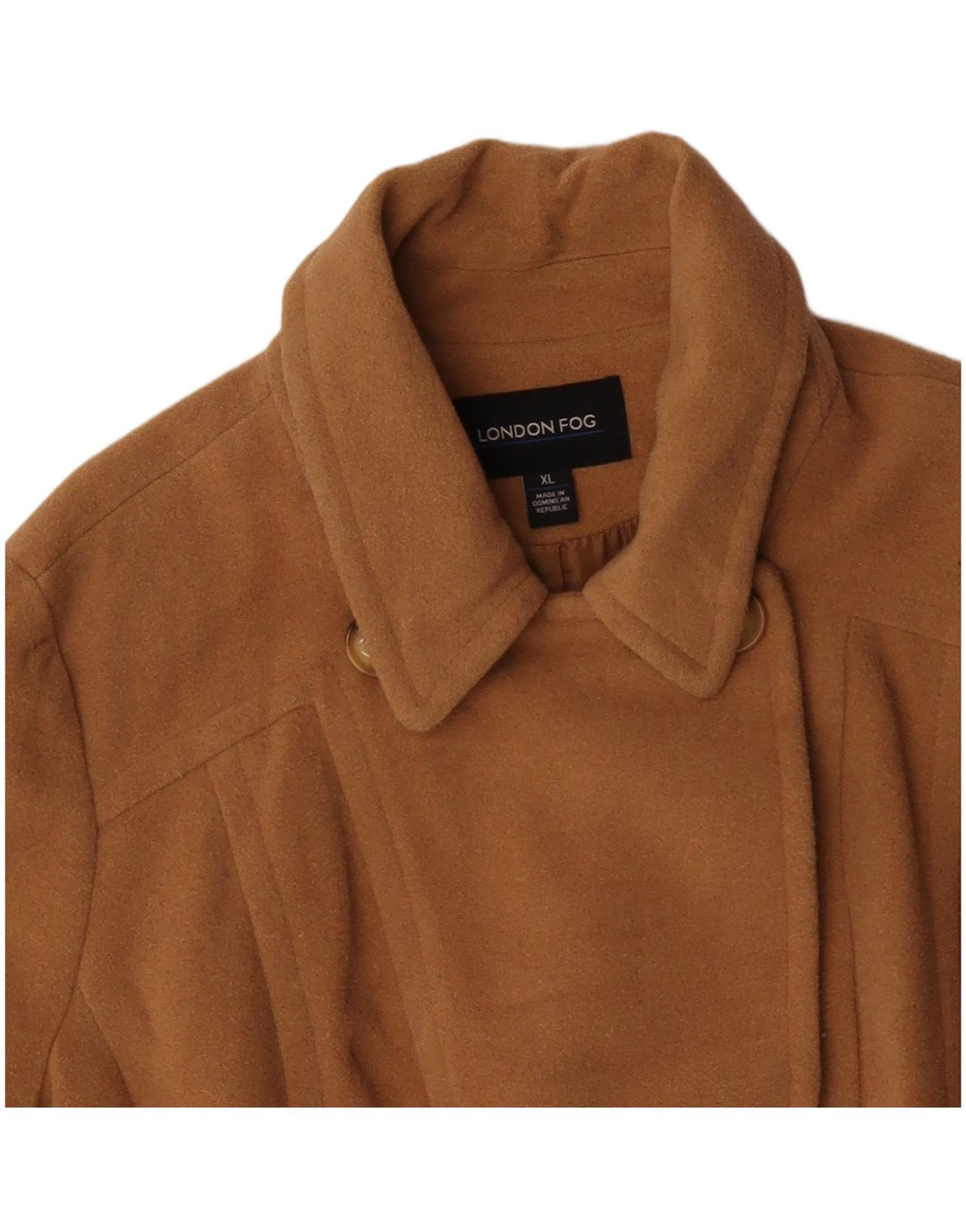 LONDON FOG Casaco feminino ervilha Reino Unido 18 XL marrom