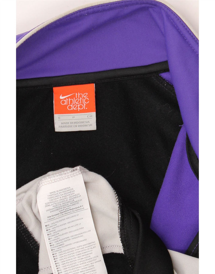 Nike Mens Treino Top Jacket Pequeno Roxo Colorblock Poliéster
