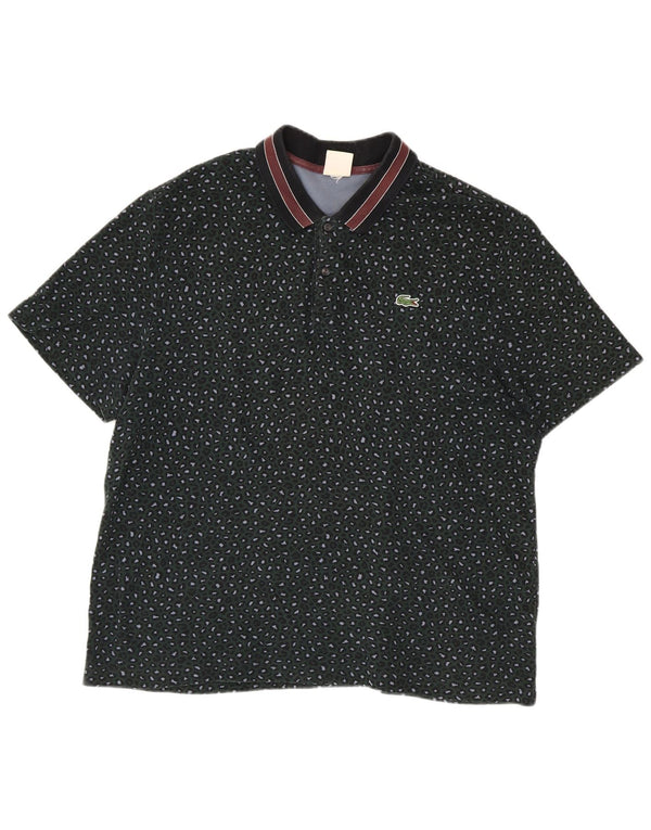 Camisa polo masculina Lacoste XL verde algodão manchado