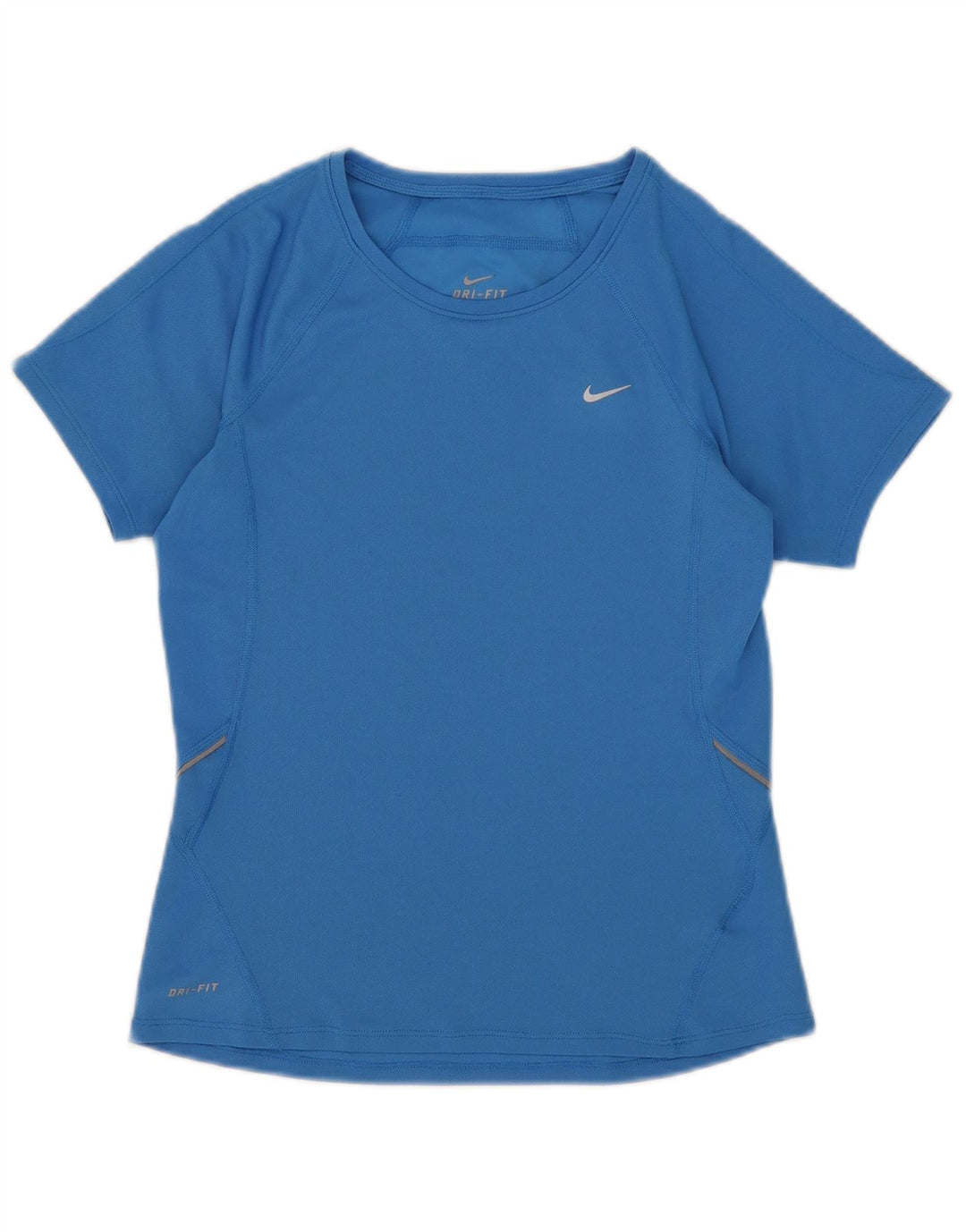 Camiseta Nike Feminina Dri Fit Top UK 8/10 Pequena Azul Poliéster