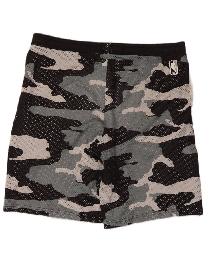 Shorts esportivos gráficos masculinos Adidas médio preto camuflado poliéster