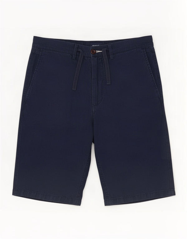 Gant Mens Chino Shorts Médio W30 Linho Azul Marinho