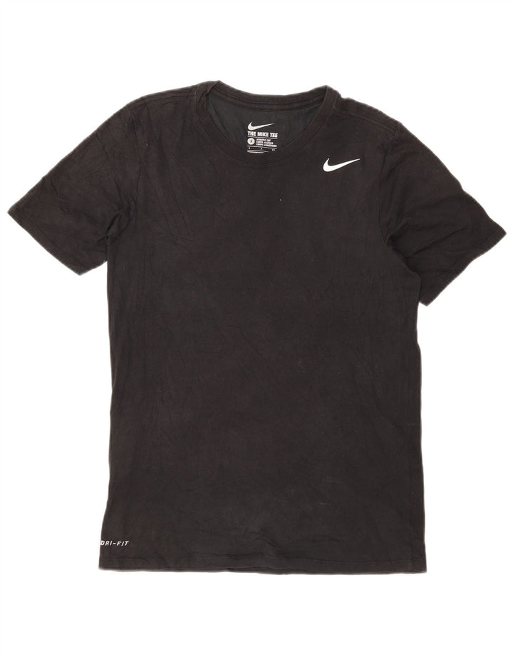 Camiseta masculina Nike Athletic Cut Top pequena de algodão preto
