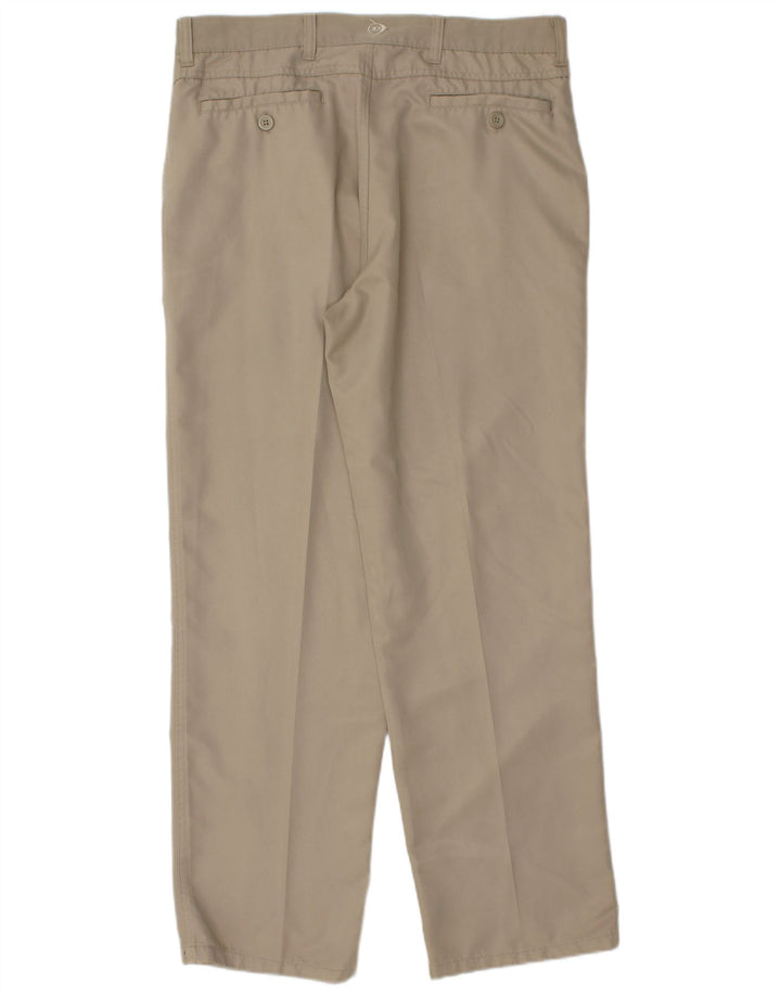 Calça Chino Masculina DUNLOP W34 L31 Poliéster Bege