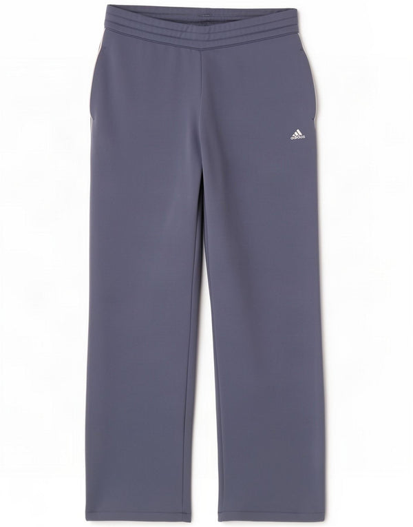 Calça Adidas Climalite Feminina UK 10 Pequena Azul Poliéster