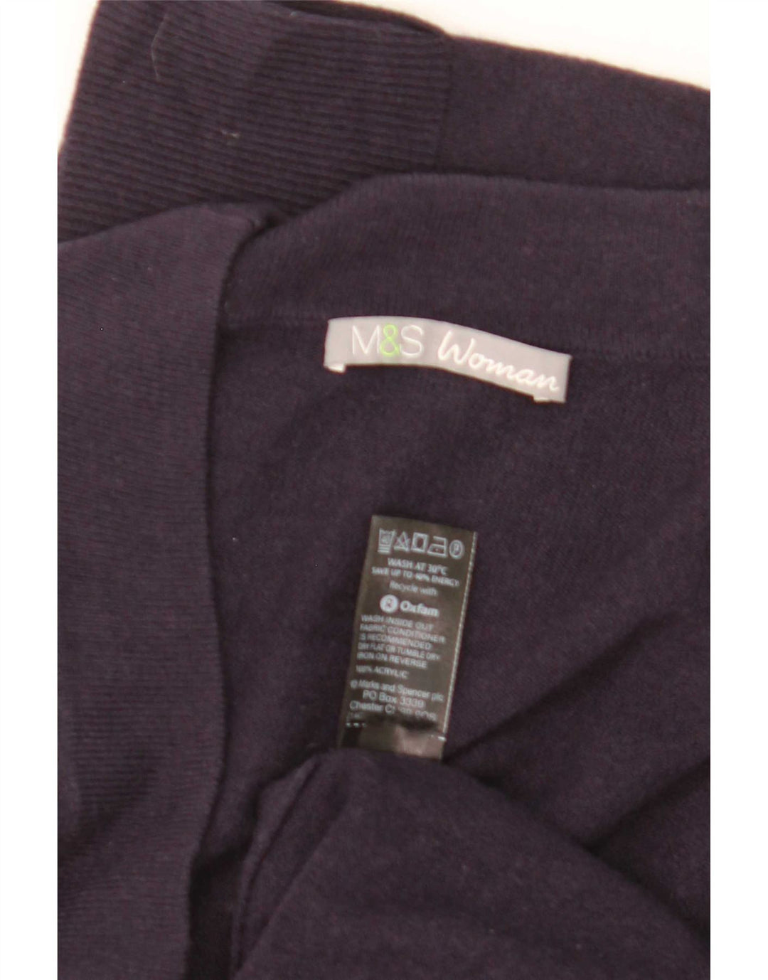 Suéter cardigã feminino Longline da Marks & Spencer Reino Unido 12 médio azul marinho