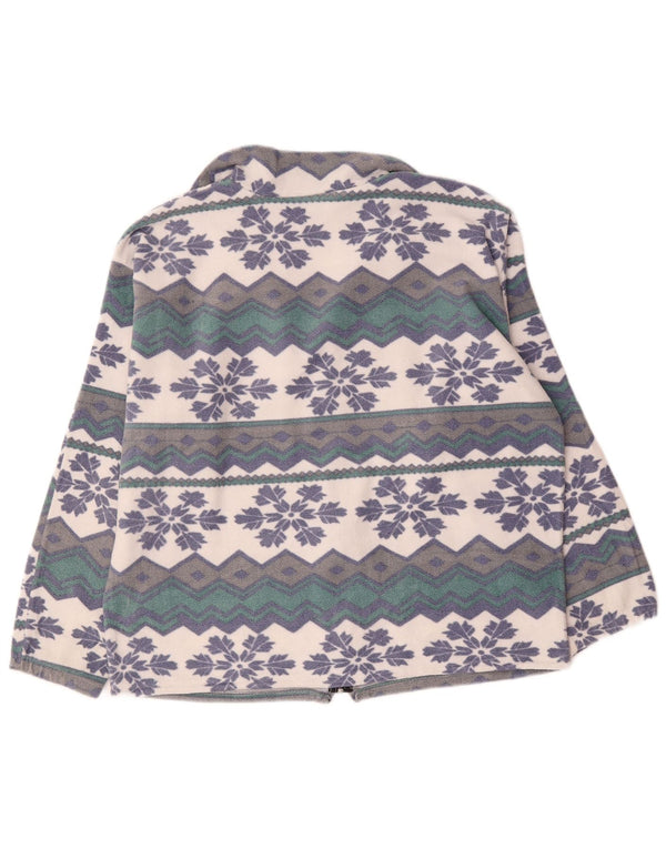 Jaqueta de lã masculina vintage UK 42 XL multicolorida Fair Isle