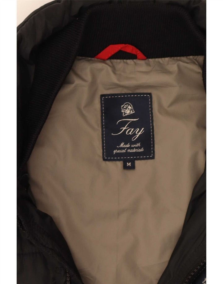 Jaqueta acolchoada masculina Fay UK 38 média preta