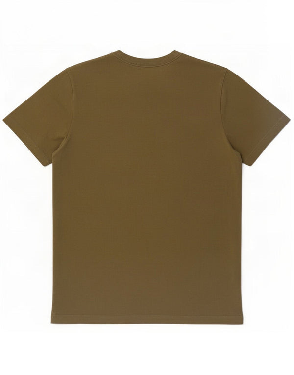 Camiseta masculina Nike Top médio cáqui algodão