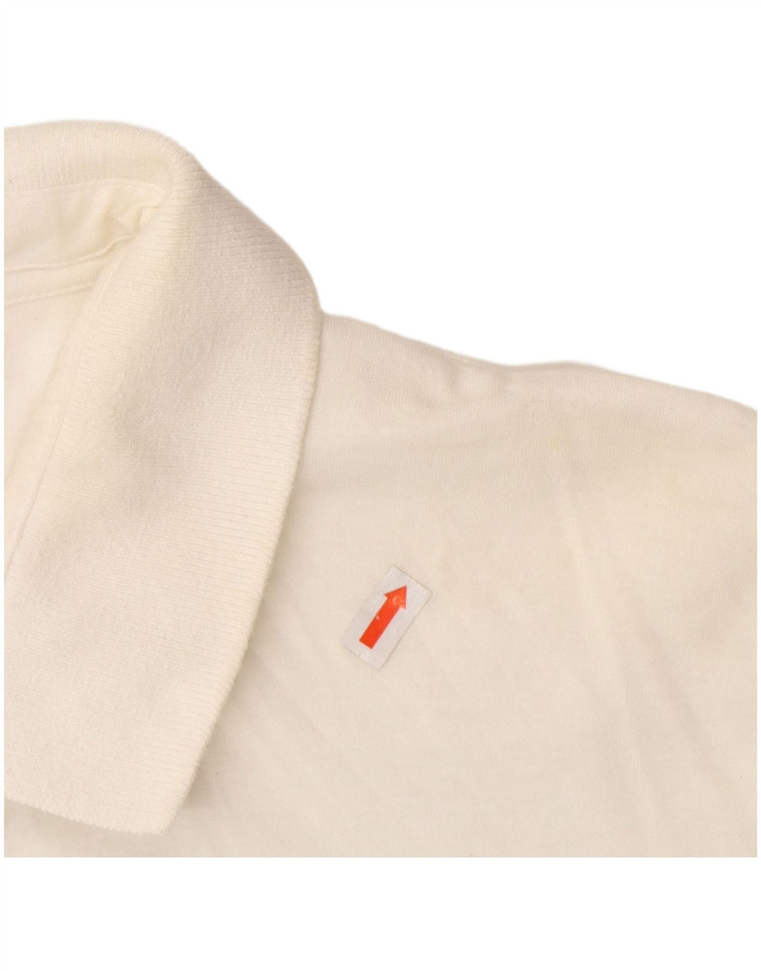 Camisa polo masculina FRENCH CONNECTION grande de algodão branco