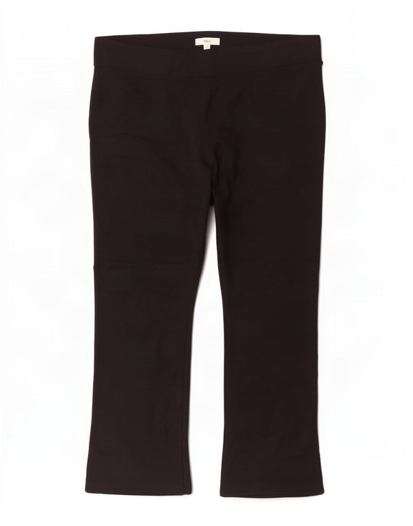 Calça de treino feminina Marks & Spencer UK 22 3XL preta viscose