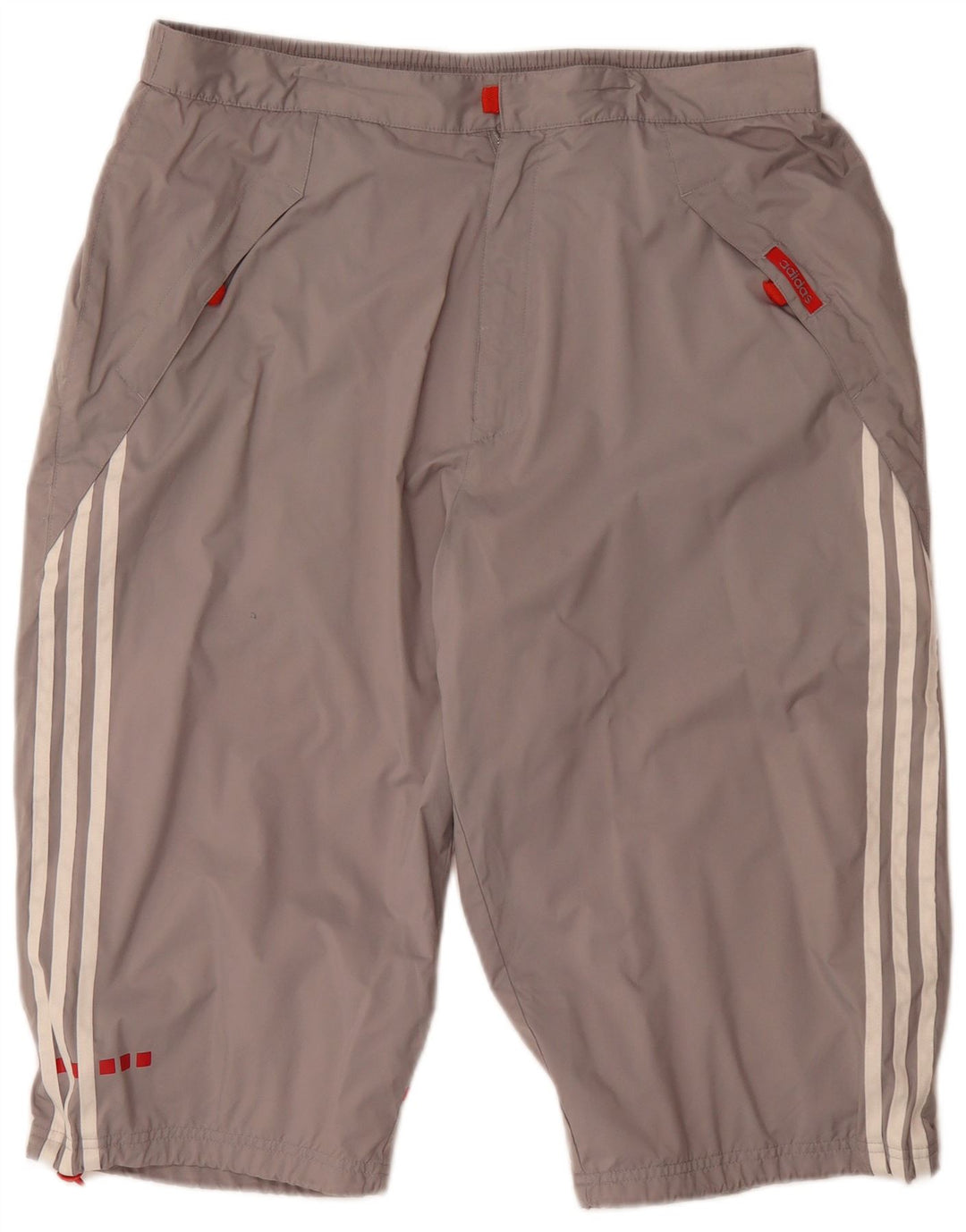 Adidas Mens Bermuda Shorts Grande W36 Cinza Poliéster