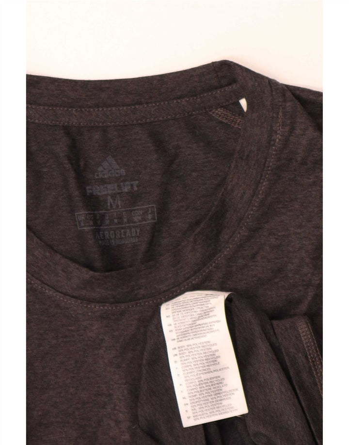 Adidas Mens Aeroready Camiseta Top Cinza Médio Poliéster