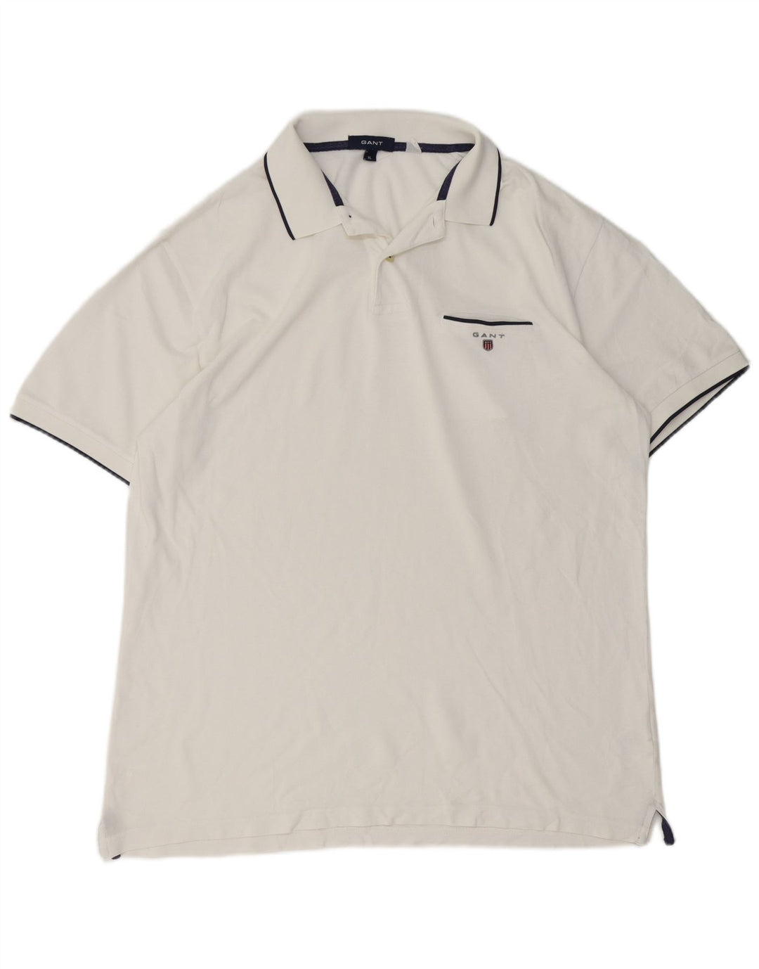 Camisa polo masculina Gant XL algodão branco