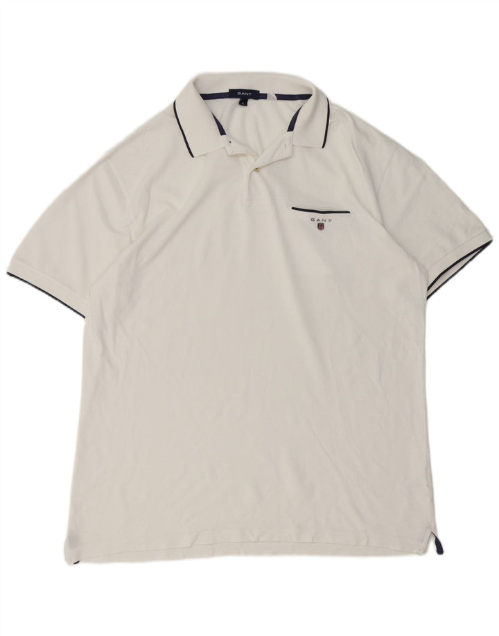 Camisa polo masculina Gant XL algodão branco
