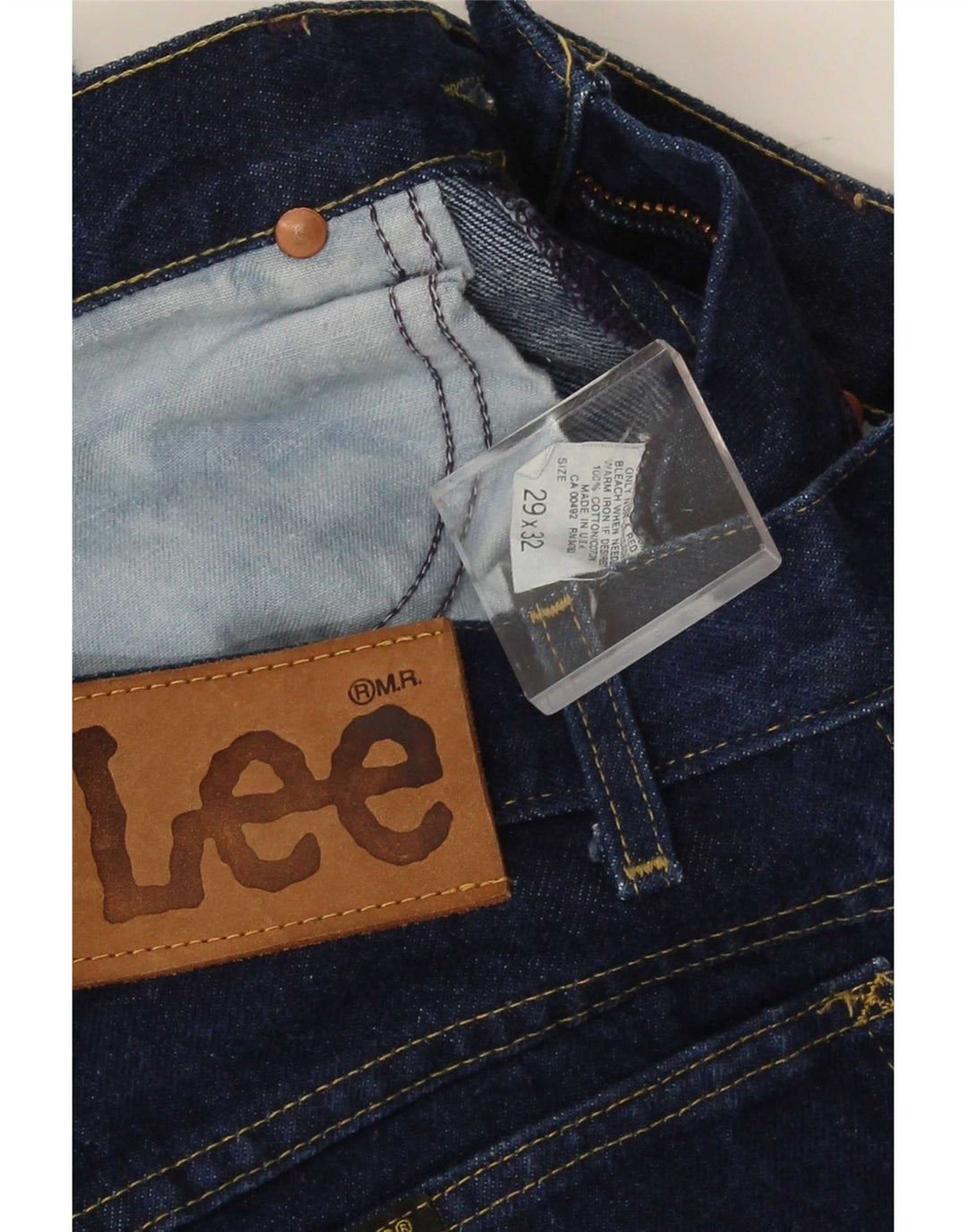 Calça jeans reta masculina Lee W29 L26 azul marinho