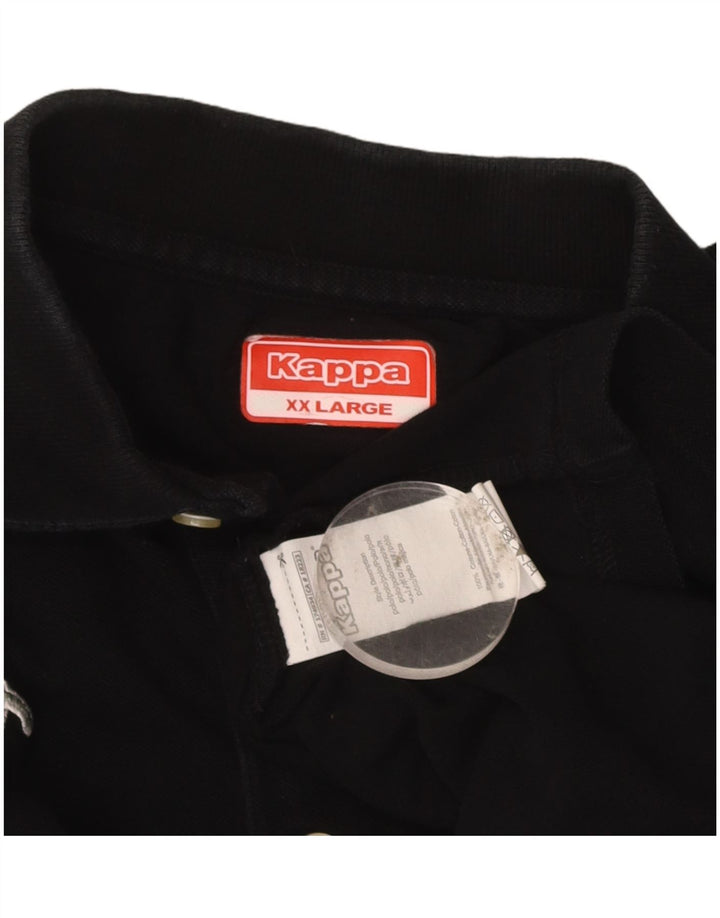 Camisa polo masculina KAPPA 2XL algodão preto