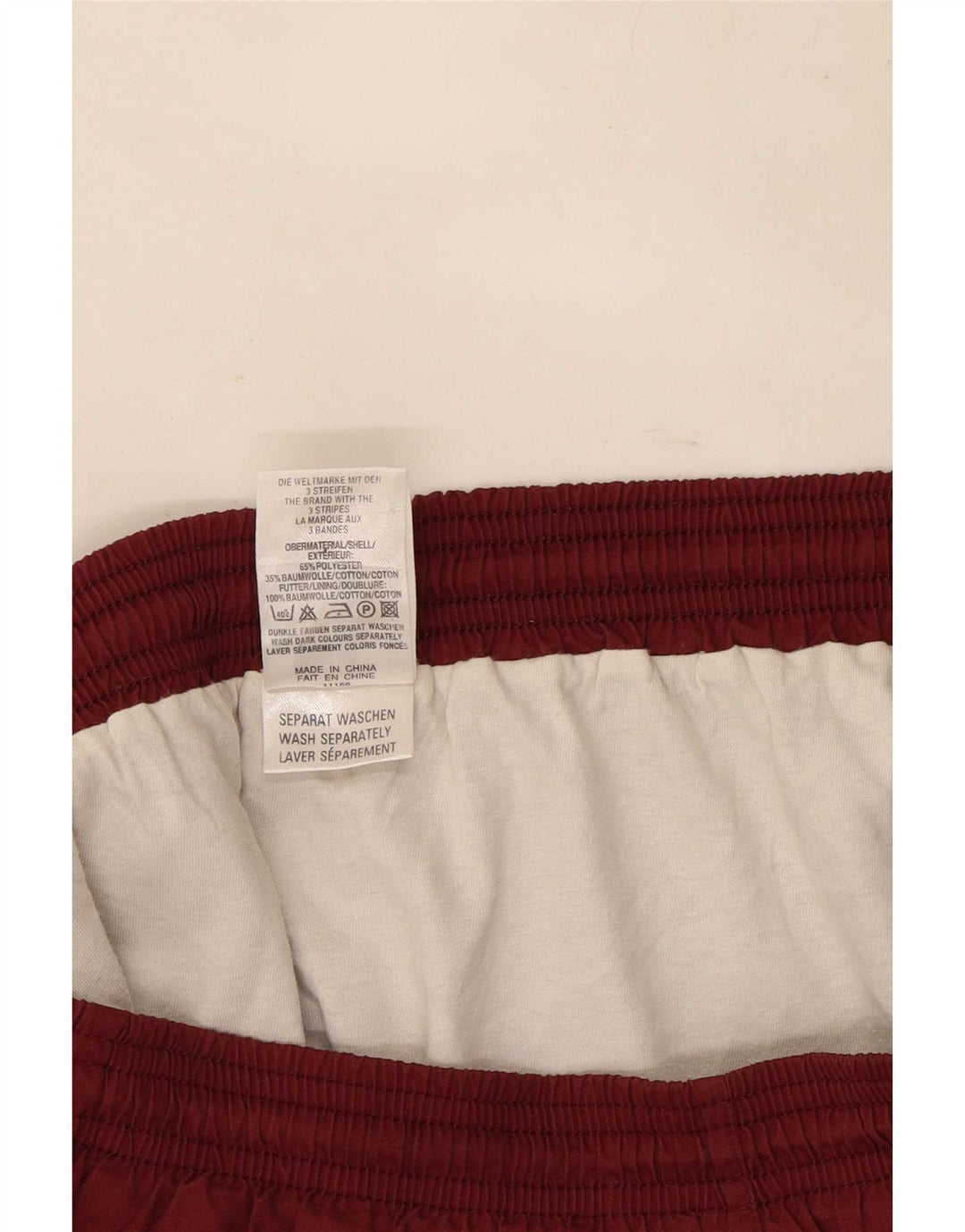 Adidas Womens Sport Shorts UK 14 Médio Borgonha Poliéster