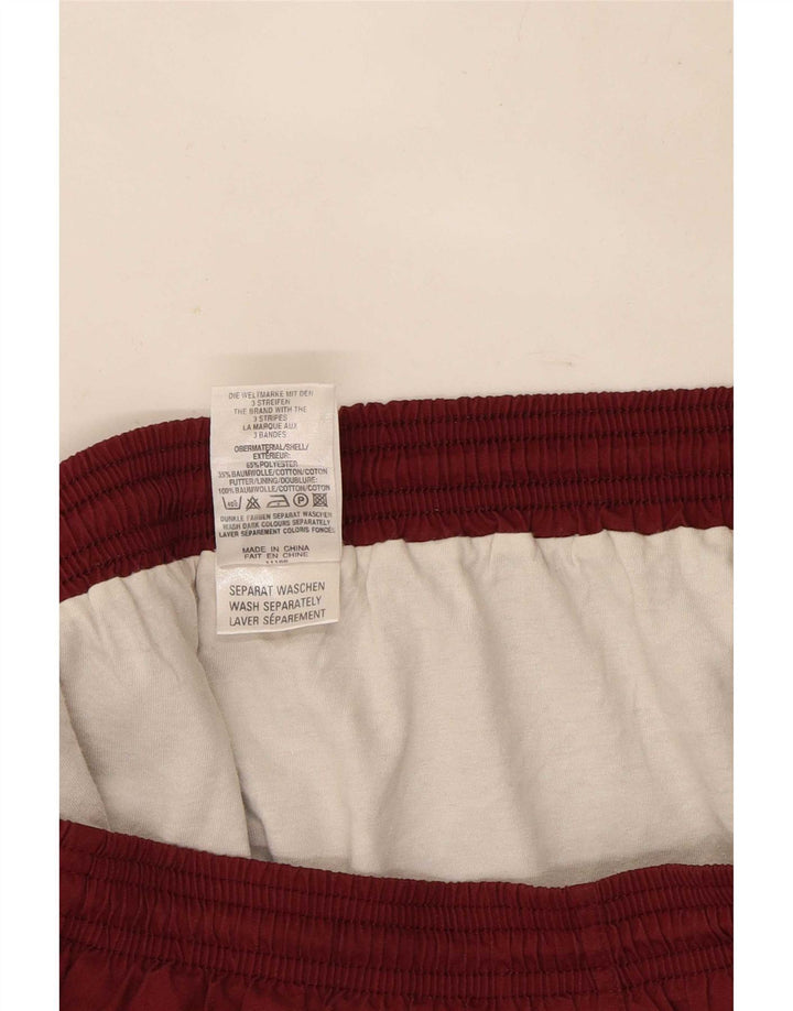 Adidas Womens Sport Shorts UK 14 Médio Borgonha Poliéster