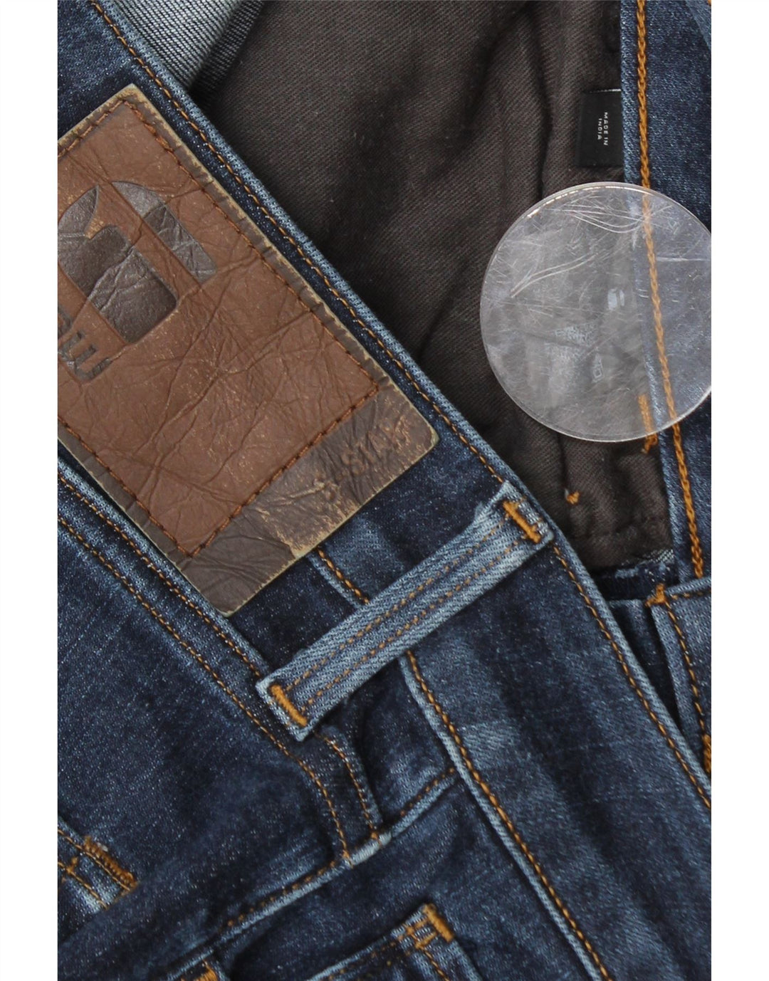 Jeans slim masculino G-STAR W31 L34 azul marinho
