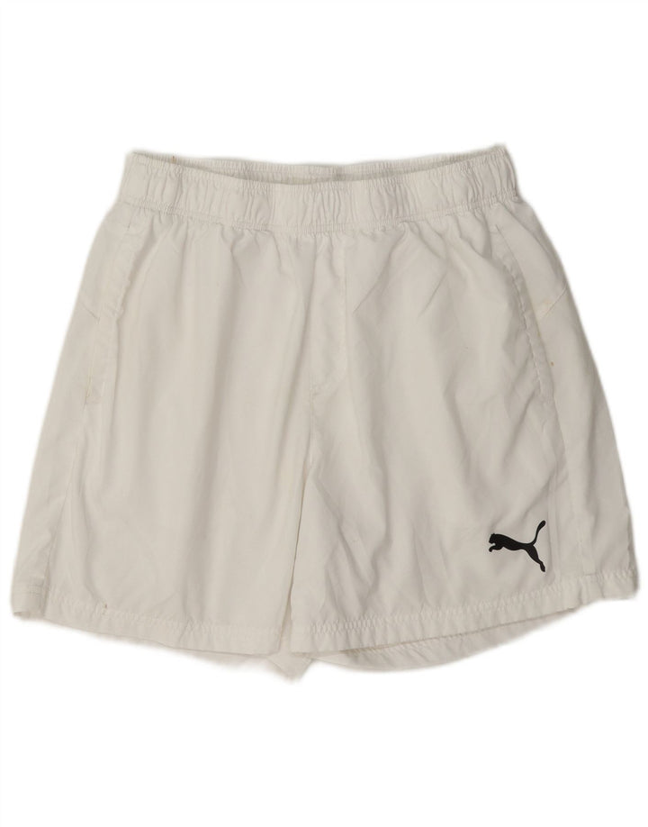 Shorts esportivos masculinos Puma grandes brancos