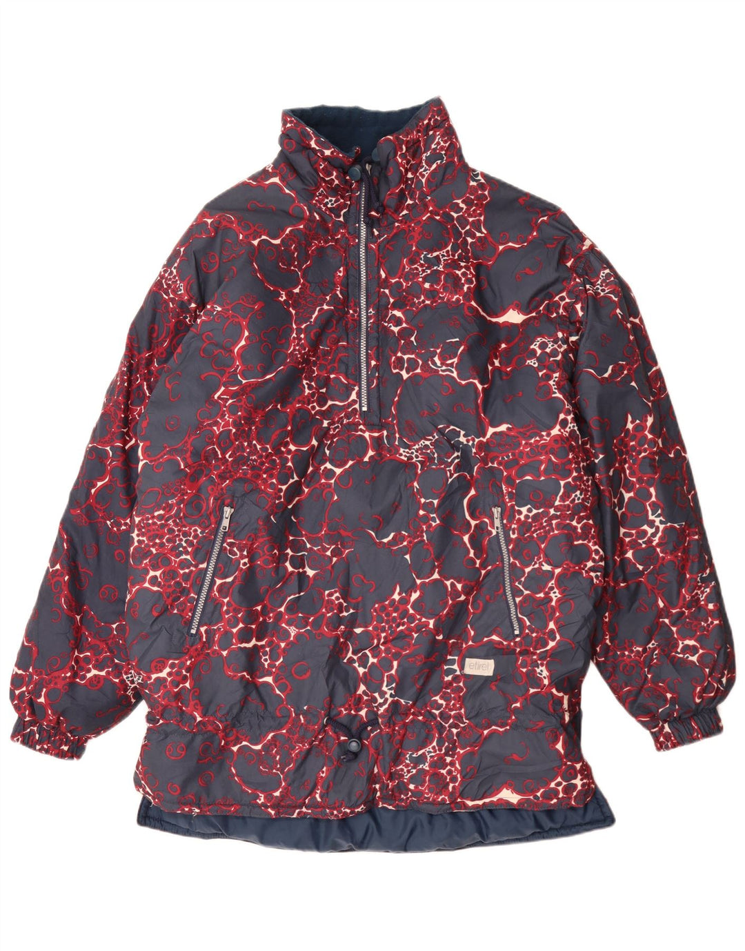 Jaqueta Anorak Etirel Boys Loose Fit Padrão Abstrato 15-16 Anos Azul Marinho