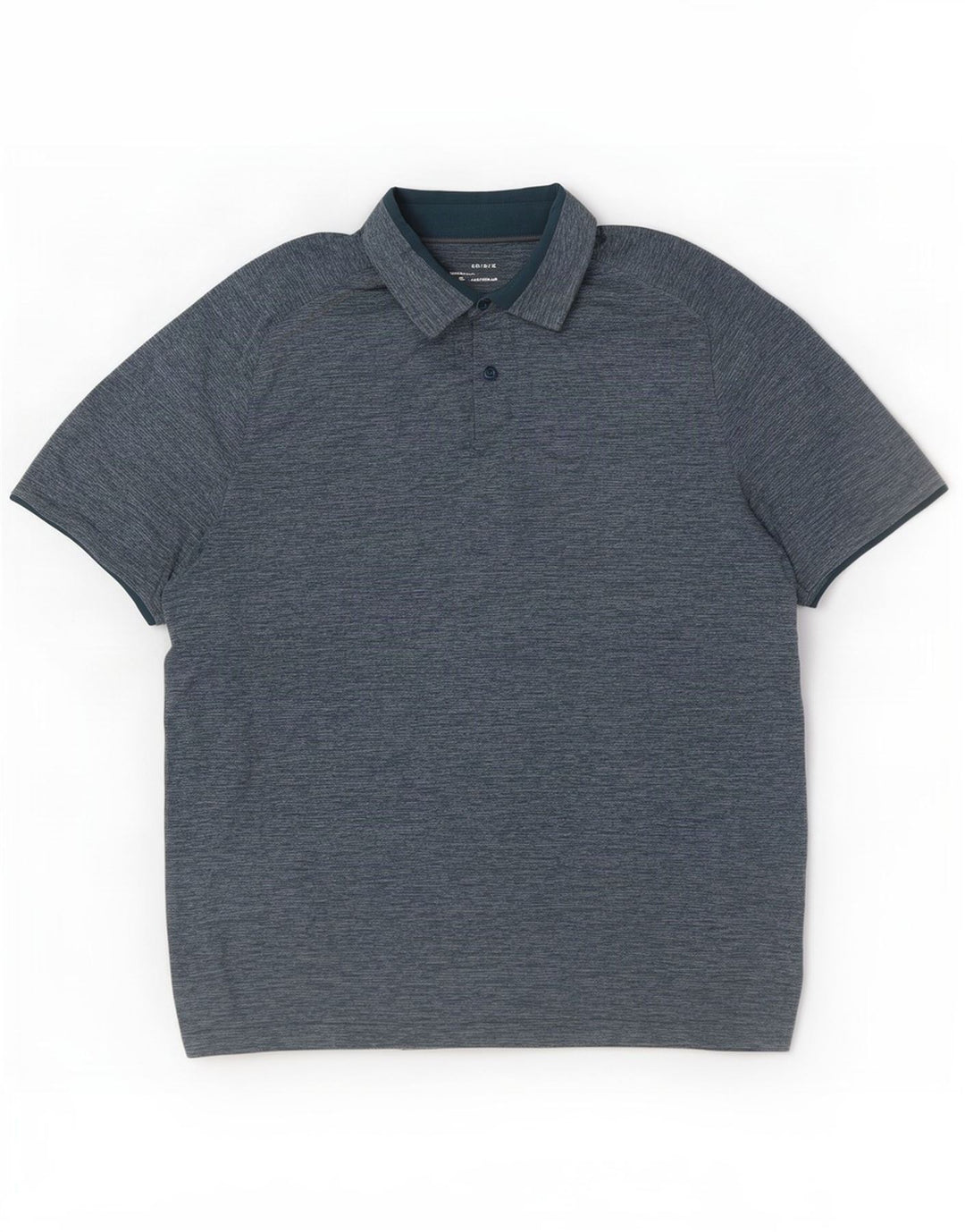 Camisa pólo masculina Under Armour Heat Gear grande poliéster manchado azul