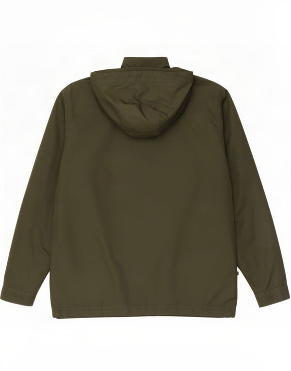 Jaqueta de chuva masculina Farah com capuz UK 40 verde grande