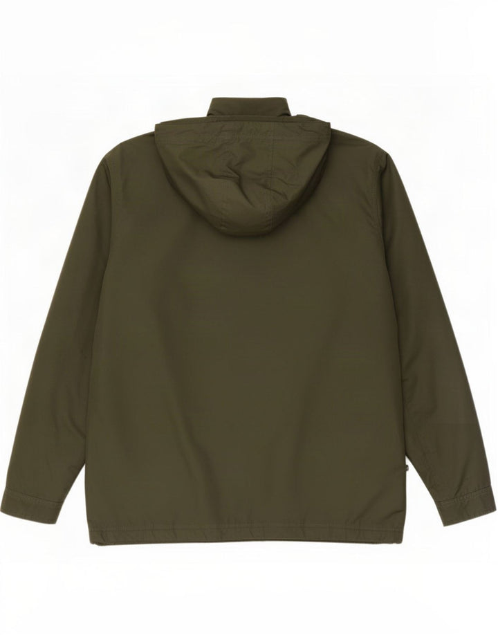 Jaqueta de chuva masculina Farah com capuz UK 40 verde grande