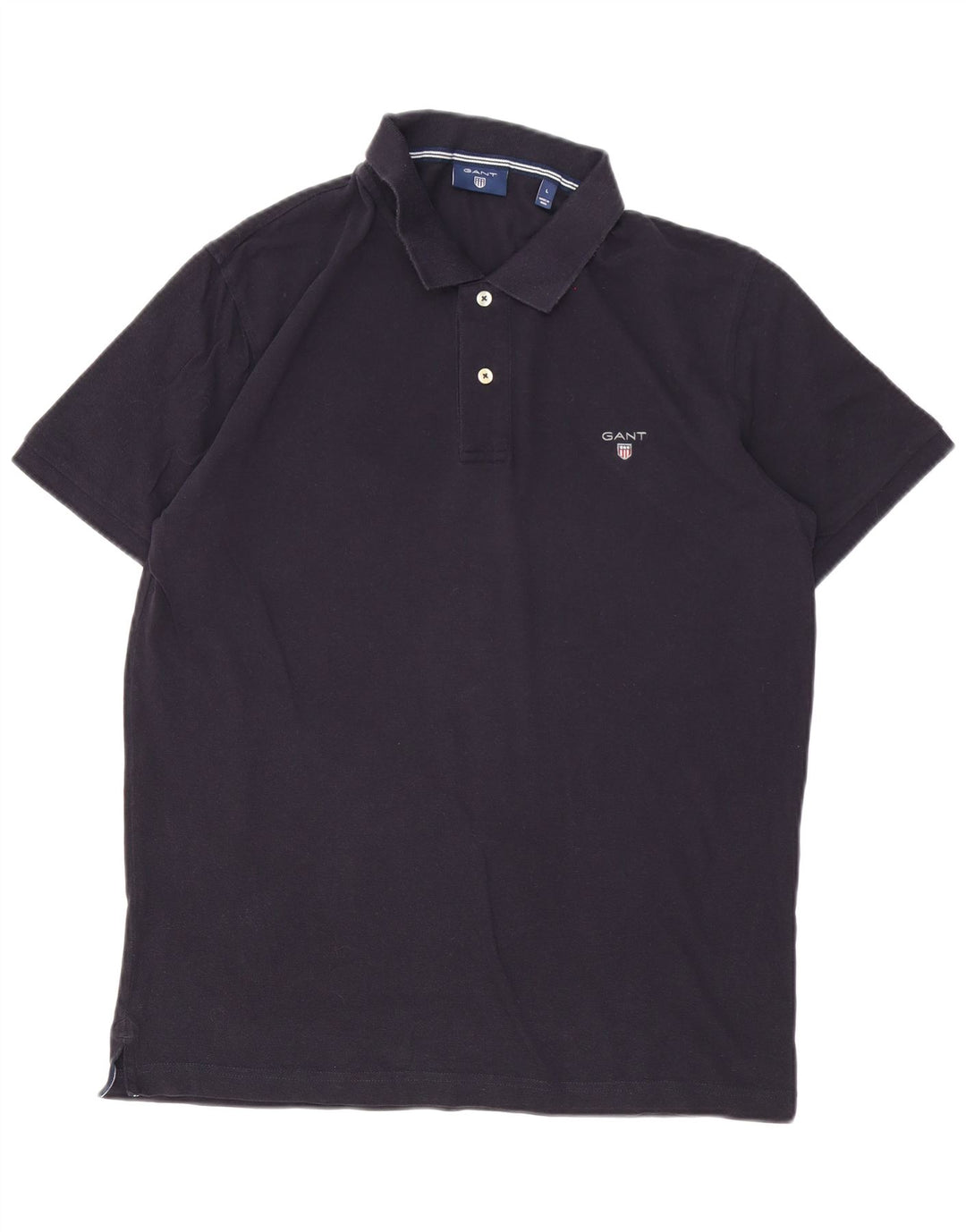 Camisa polo masculina Gant grande algodão azul marinho