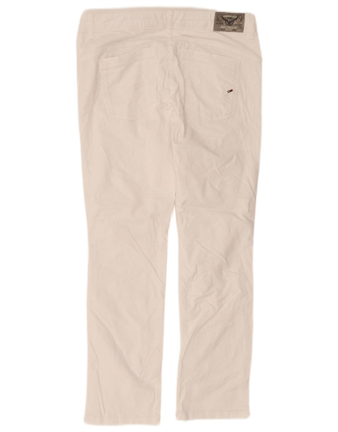 Tommy Hilfiger Masculino Slim Jeans W34 L34 Algodão Branco