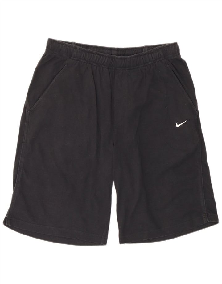Shorts esportivos masculinos Nike grandes de algodão preto