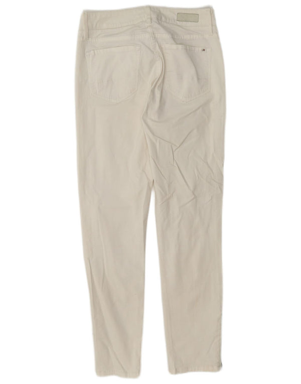 Calça casual Tommy Hilfiger feminina Milan RW Slim US 2 XS W24 L26 branca
