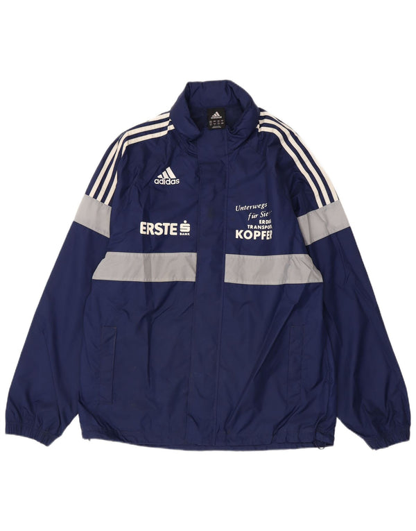 Jaqueta Adidas Masculina Graphic Rain UK 38/40 Médio Azul Marinho Colorblock
